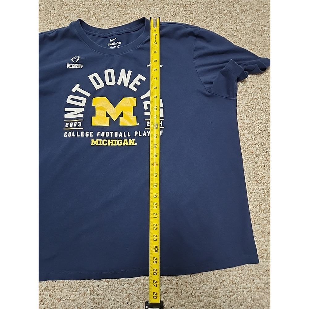 Nike Jordan Michigan Wolverines Not Done Yet College Football Playoff 2024 XXL - Picture 6 of 8